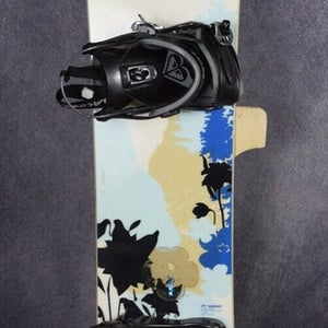 ROME BLUE SNOWBOARD SIZE 151 CM WITH ROXY LARGE BINDINGS