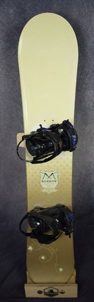 【美品】Morrow Mantra 144 MORROW MANTRA SNOWBOARD SIZE 144 CM WITH RIDE MEDIUM BINDINGS