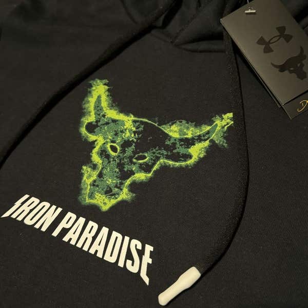 Iron Paradise Under Armour Project Rock Terry Black S/S Training