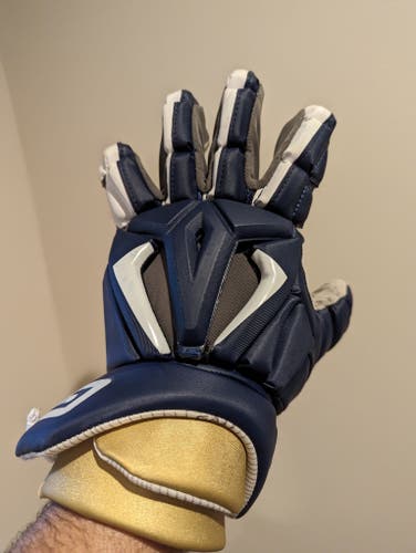 Blue/Gold Used Gait Lacrosse Gloves 13"