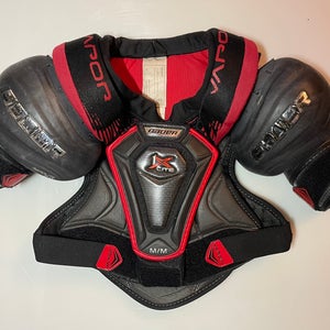 Junior Used Medium Bauer Vapor 1X Lite Shoulder Pads