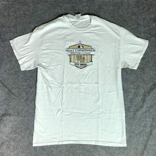 Wake Forest Demon Deacons Mens Shirt Medium White Tee Short Sleeve Soccer NCAA