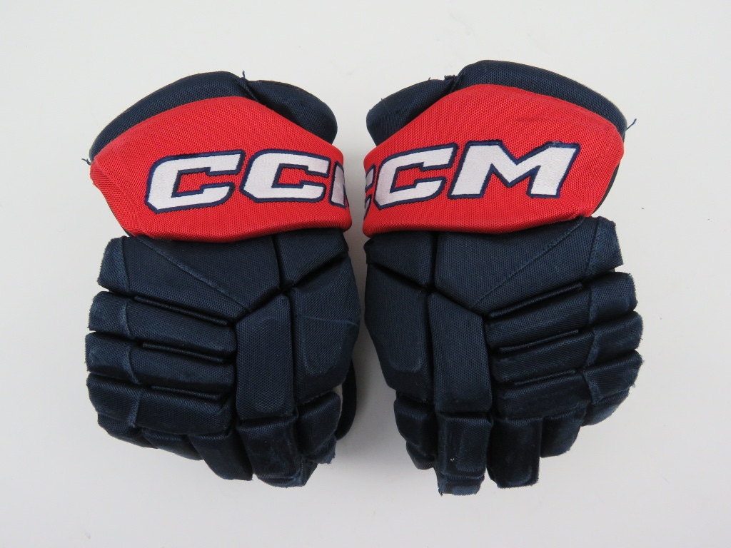 CCM Oshawa Generals OHL CHL Pro Stock Hockey Player Gloves 14"