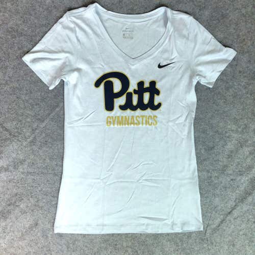 Pittsburgh Panthers Women Shirt Extra Small Nike Gray Tee Short Sleeve Gymnastic