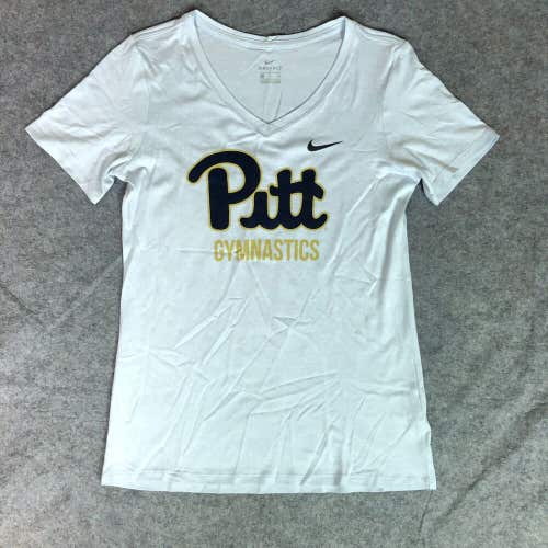 Pittsburgh Panthers Women Shirt Small Nike Gray Tee Short Sleeve Gymnastics NCAA