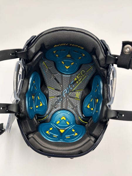 New Colorado Avalanche Navy Blue Bauer Pro Stock Re-Akt 150 Helmet