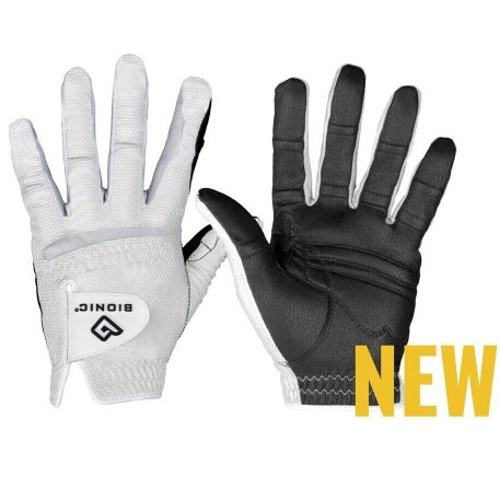 Bionic Men's RelaxGrip 2.0 Golf Gloves - Right Hand Golfer (LH Glove) - MEDIUM