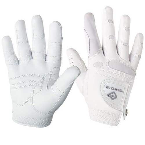 Bionic Golf Women's Stable Grip White Glove- Left Hand Golfer (RH Glove) - LARGE