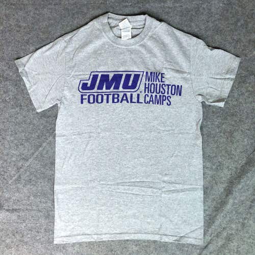 James Madison Dukes Mens Shirt Small Gray Tee Short Sleeve Top NCAA Football A2