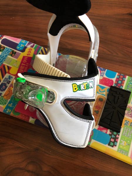 Used 100cm Kid's Burton Chicklet Snowboard With Bindings