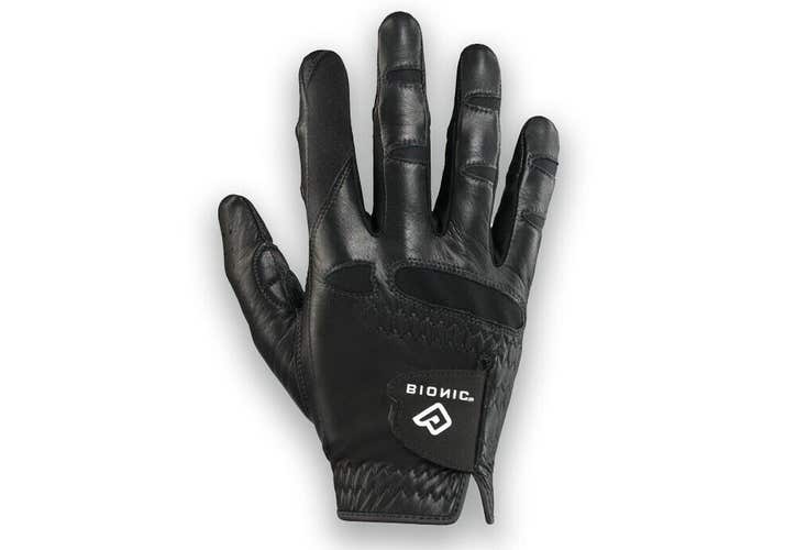 Bionic Men's StableGrip Black Golf Glove - LEFT Hand Golfer (RH Glove) - MEDIUM