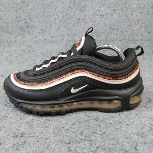Nike Air Max 97 Womens Size 7 Running Shoes Trainers Black Sneakers Woodgrain