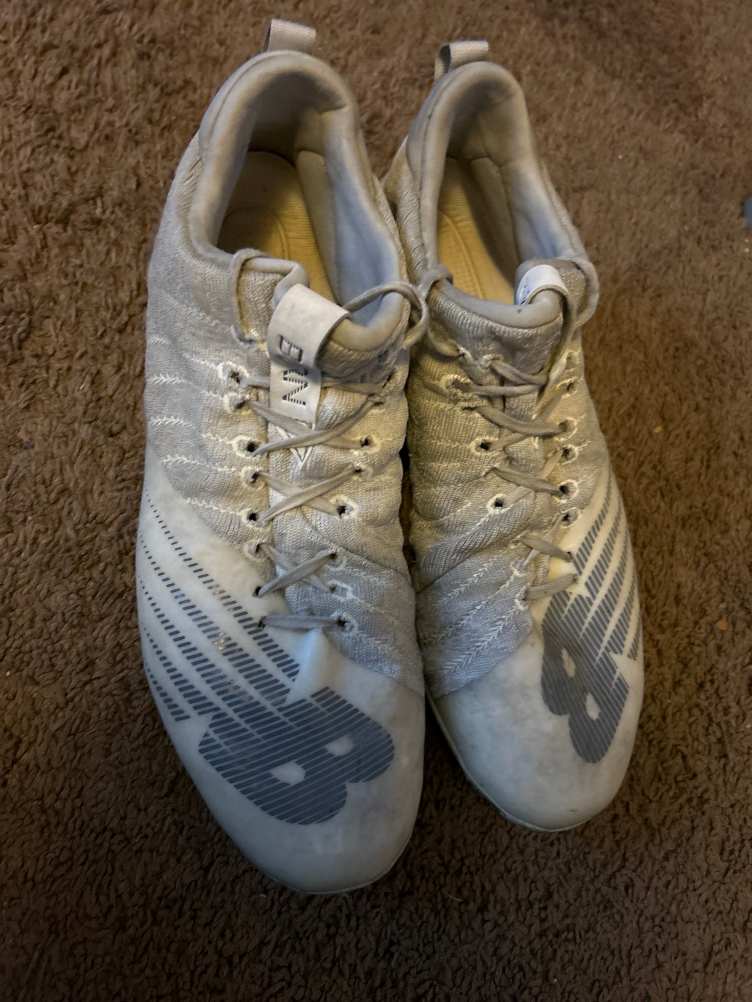 new balance burn x2 low cut men's lacrosse cleats white