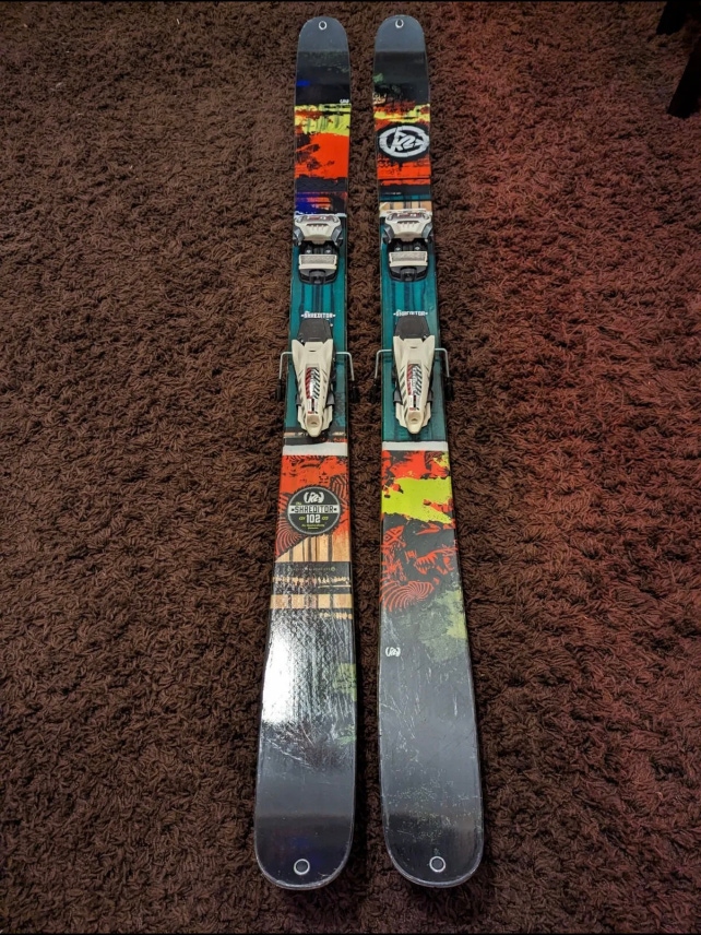 170cm K2 Shreditor 102 Skis with Marker Griffon Bindings