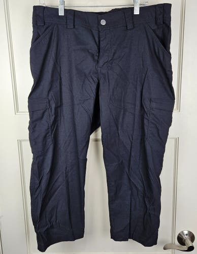 Duluth Trading Women's Dry on the Fly Improved Capris Pants Size 16 Black
