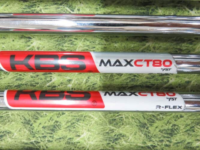 KBS MAX CT 80 CT80 REGULAR Iron Shafts Set of 6 * 370 * 34-36.75"