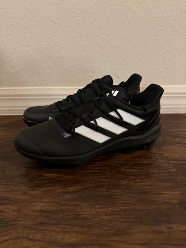 Adidas Adizero Afterburner 8 Black Molded Cleats Size 11 FZ4220