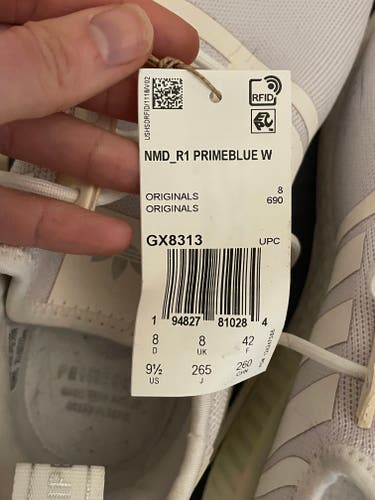 White Adult New Unisex Size 8.5 (Women's 9.5) Adidas Shoes