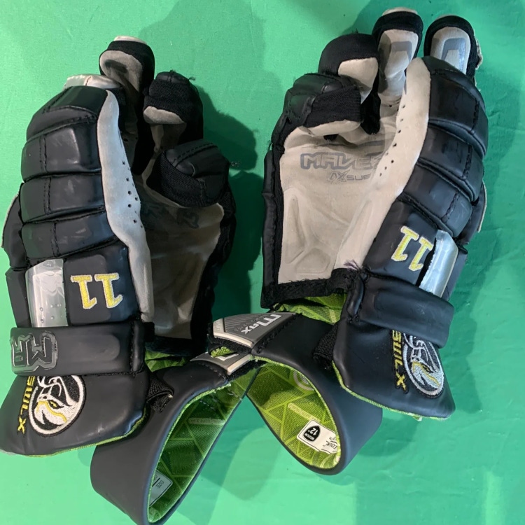 Used Maverik Max Lacrosse Gloves 12"
