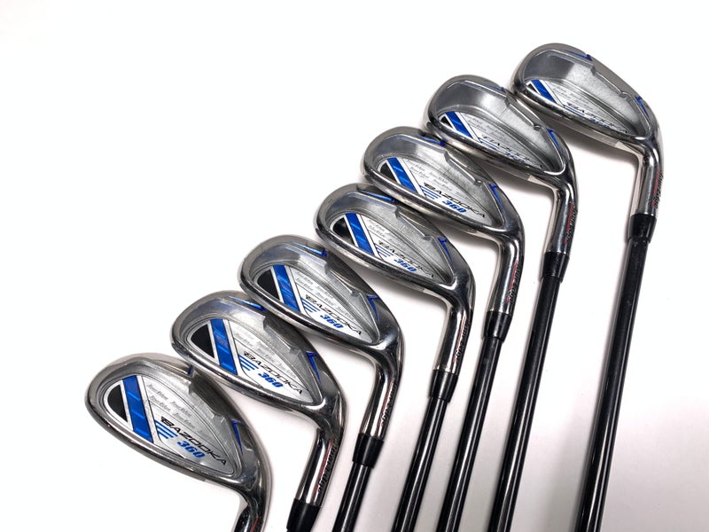 Tour Edge Bazooka 360 Iron Set 5-PW+SW Senior Graphite Mens RH