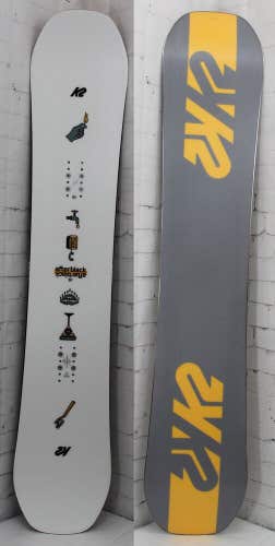 K2 Afterblack Men's Snowboard 157 cm, Freestyle Twin, 2024 - 78032