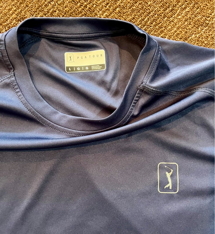 NWOT PGA Tour Mens Performance Wicking Stretch Crewneck Short-Sleeve T-Shirt (L)
