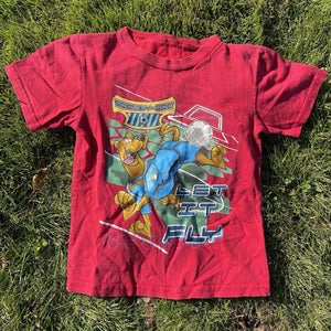 Vintage YOUTH Cartoon Network Scooby Doo Soccer T-Shirt Size S/M?