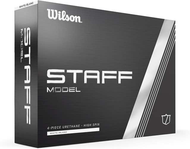Wilson Golf Staff Model 2024 Tour Urethane High Spin Golf Balls - Gloss White