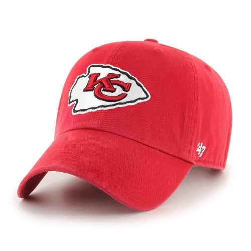 2024 Kansas City Chiefs Black NFL 47 Clean Up Adjustable Hat