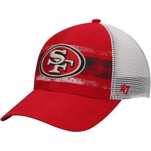 2024 Men's '47 Red San San Francisco 49ers Interlude MVP Trucker Snapback Hat