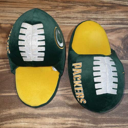 Green Bay Packers Slippers Shoes Men's Size Medium Size 8-9