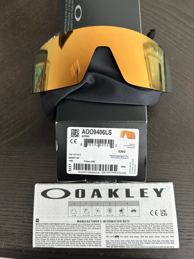 Oakley Sutro, Prizm 24K replacement lens