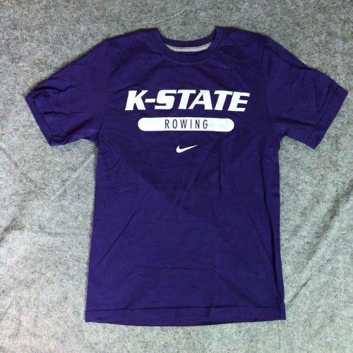 Kansas State Wildcats Mens Shirt Extra Small Nike Purple Tee Short Sleeve Rowing