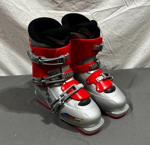 Salomon T3 High-Quality Youth Alpine Ski Boots Mondopoint 24 US Size 6 GREAT
