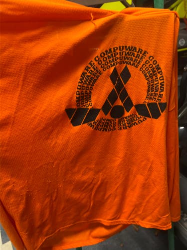 Orange and Yellow Compuware AAA Hockey Practice Jerseys