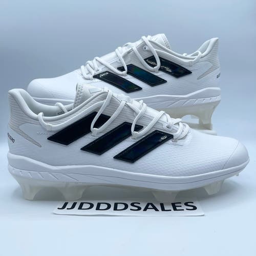 Adidas Adizero Afterburner 8 PRO TPU Baseball Cleats White H00990 Mens Size 12.5  New