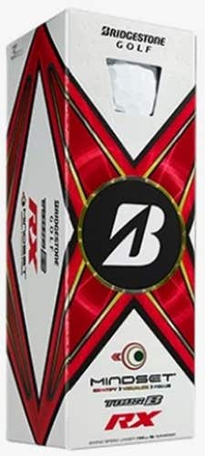 Bridgestone Tour B-RX Mindset Golf Balls (White, 3pk) 1 Sleeve 2024 NEW