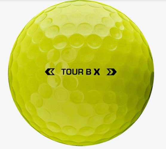 Bridgestone Tour B-X Golf Balls (Yellow, 3pk) 1 Sleeve 2024 NEW