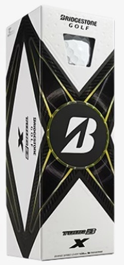 Bridgestone Tour B-X Golf Balls (White, 3pk) 1 Sleeve 2024 NEW