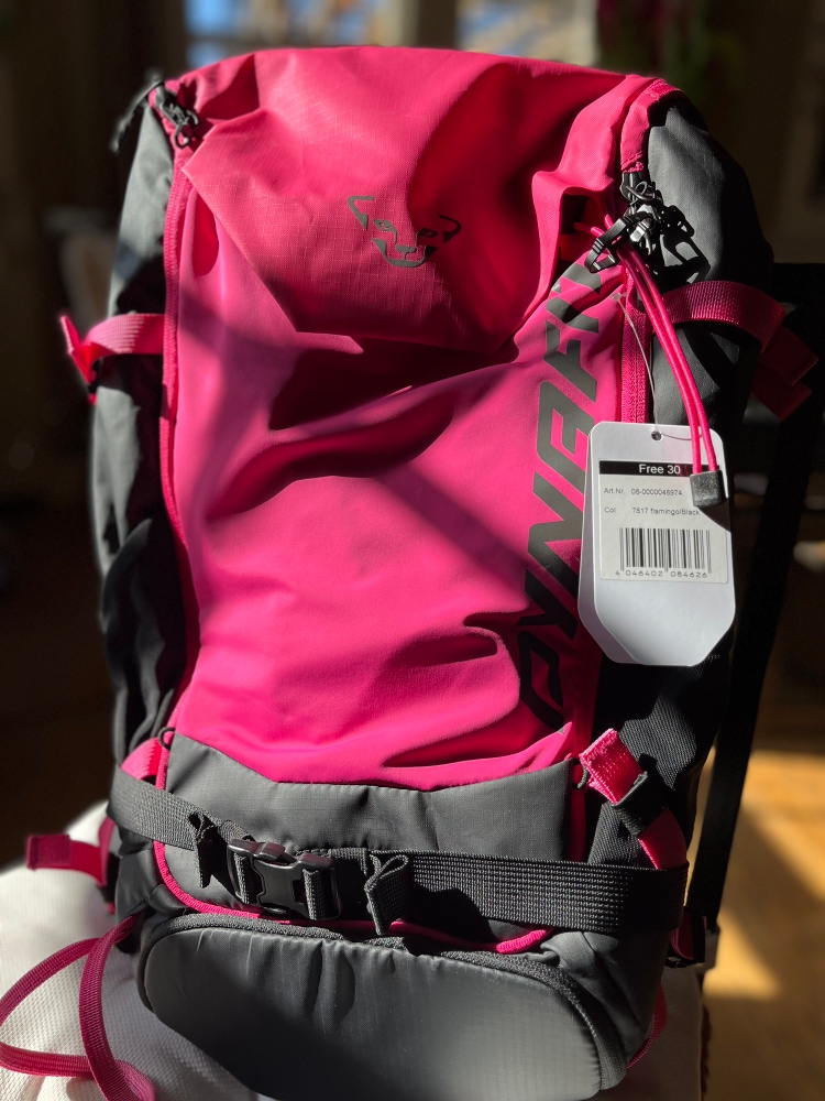 New Dynafit Ski / Winter sports  Backpack. Dynafit Free 30, Flamingo/Black. $199 MSRP