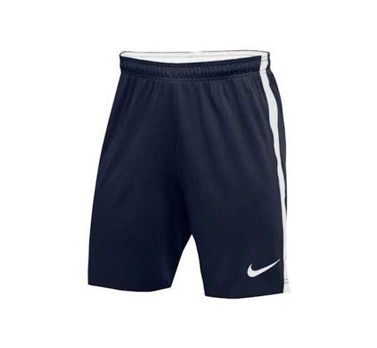 Nike Youth Unisex Woven Venom II 894129 Size Large Navy White Soccer Shorts New
