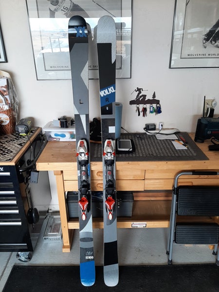 Used Men's 2017 Volkl 184 cm All Mountain Kendo Skis With Bindings Max Din 16