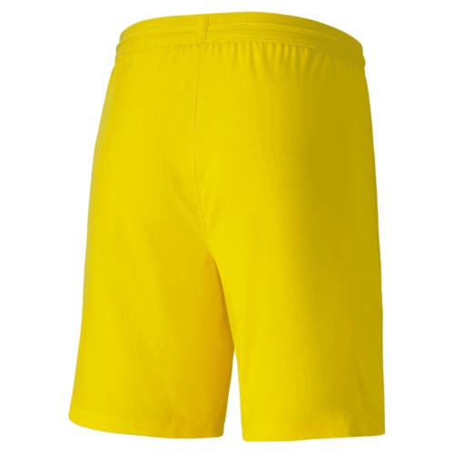 Puma Mens TeamFinal 21 Knit 704257 Size Medium Yellow Soccer Shorts NWT