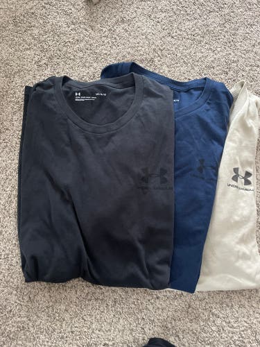 Blue Used Men's Under Armour Shirt