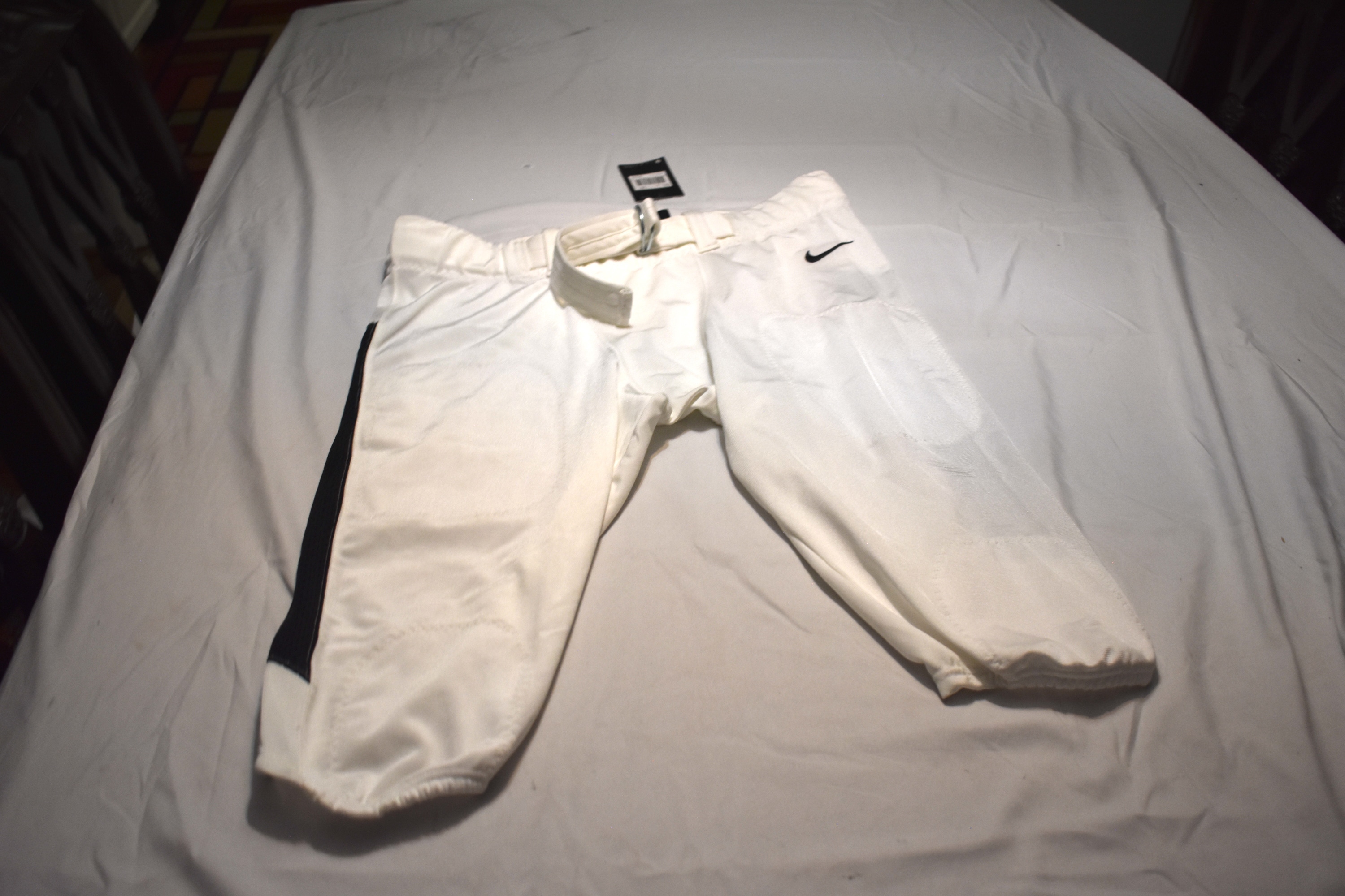 NEW - Nike Vapor Vented Performance Football Pants, White/Black, XXL - NWT