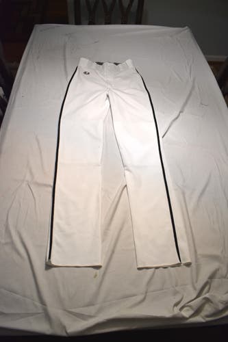 NEW - Champion Baseball Pants, White/Black, Adult Small