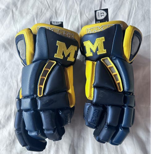Michigan Maverik Rome RX3 Lacrosse Gloves