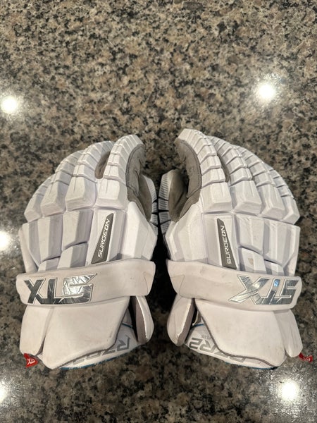 Used STX Large Surgeon RZR Lacrosse Gloves