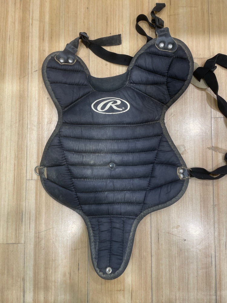 Black Used Youth Rawlings Catcher's Chest Protector