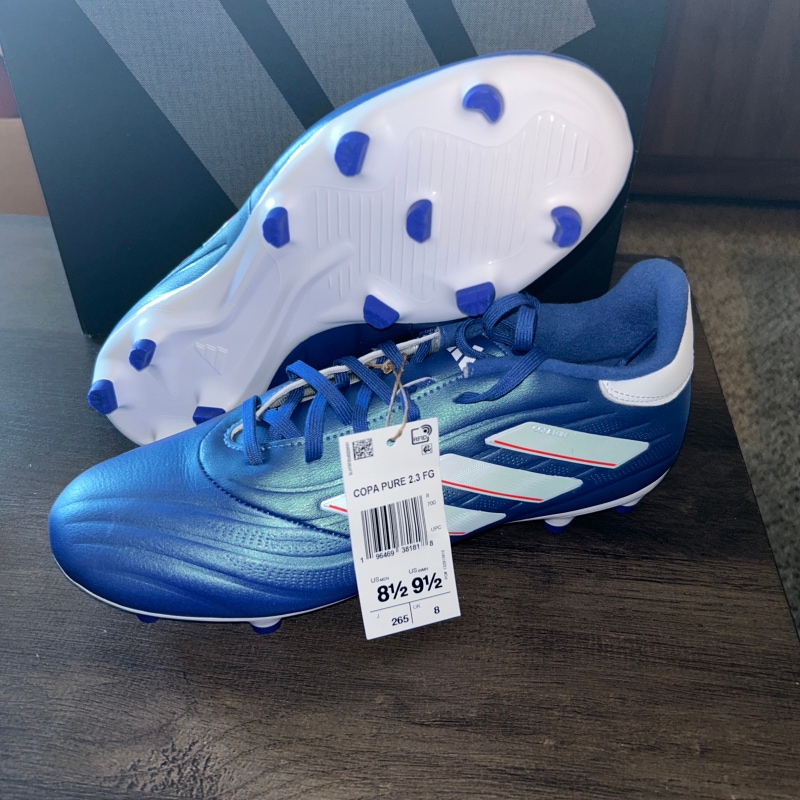 NEW SZ M 8.5/W 9.5 Adidas Copa Pure 2.3 FG Football/Soccer Cleats Blue